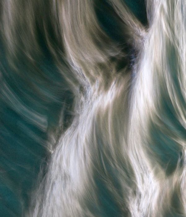 Abstract blue light waves representing energy and rhythm